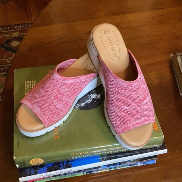 CC Corso Como Ditya Two-Tone Knit Slide Wedge Sandals - Picture 5 of 14